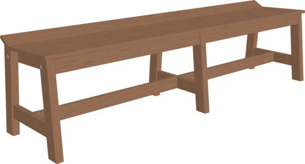 LuxCraft Poly Café Dining Bench (72") - Image 3