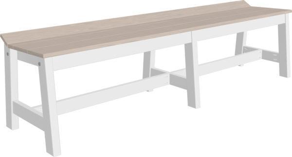 LuxCraft Poly Café Dining Bench (72")