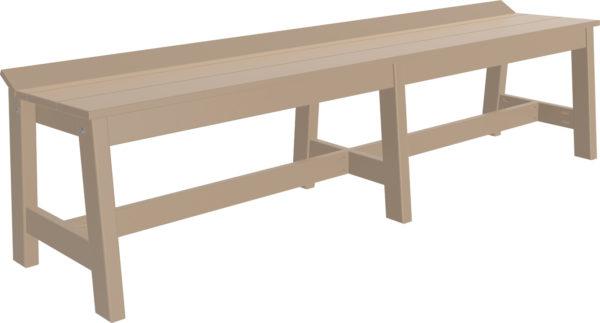 LuxCraft Poly Café Dining Bench (72") - Image 7