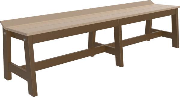 LuxCraft Poly Café Dining Bench (72") - Image 8