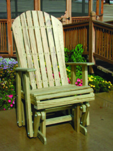 LuxCraft Amish Made Wood Outdoor Glider