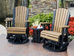 LuxCraft Amish Made Poly Outdoor Glider