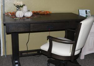 Amish made hardwood sit and stand desk